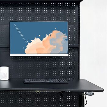 Screen stand monitor rotating hanging hardware metal hole board girl bookshelf accessories can be rotated
