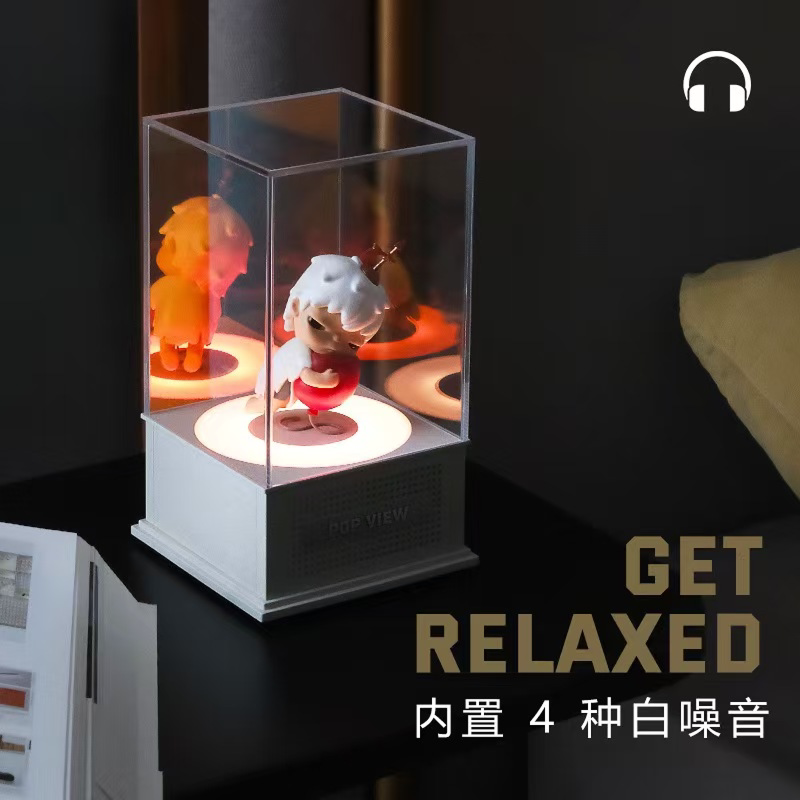 Popview rotating blind box figure storage box