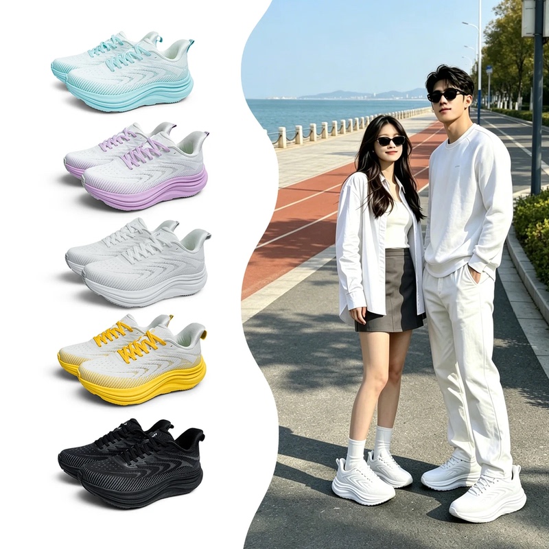 Neirk Expedition High-Elasticity Shock-Absorbing Sports Casual Shoes Breathable Men's and Women's Sports Shoes