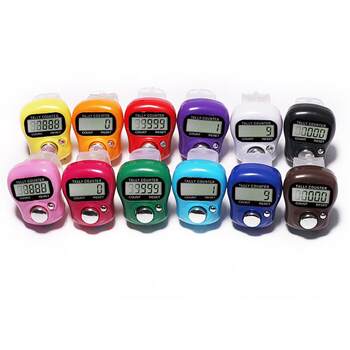 A set of 12 manual counters, ring counters, ring counters, large-screen affordable counters and counters