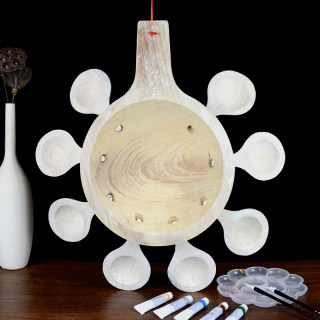 Peking opera club huo ma shao facial mask diy handmade kindergarten students hand painted wooden