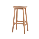 Барные стулья из массива дерева Ganglong, высокие стулья для стойки регистрации в коммерческом баре, простые островные стулья из ясеня для дома, барные стулья-седла