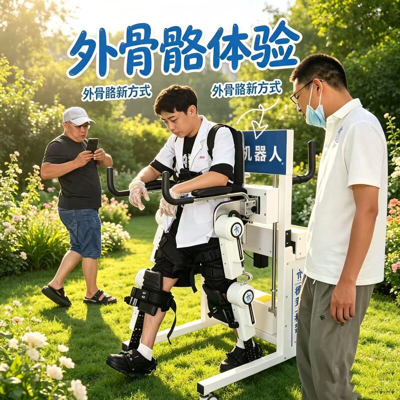 Dreven Exoskeleton Assists the Elderly with Weak Lower Limbs and Hemiplegia in Exercising and Walking