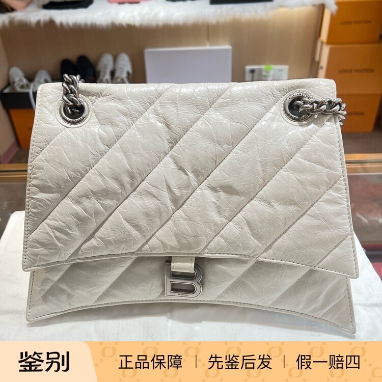 98% New Balenciaga White Quilted Chain Bag Hourglass Bag 98% New Balenciaga White Quilted Chain Bag Hourglass Bag