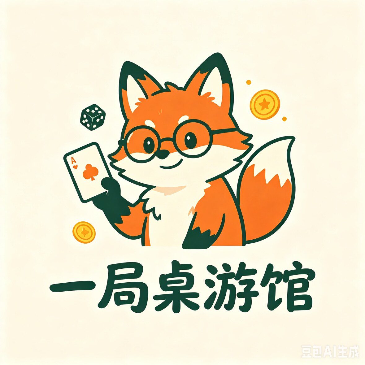 一局桌游馆的LOGO