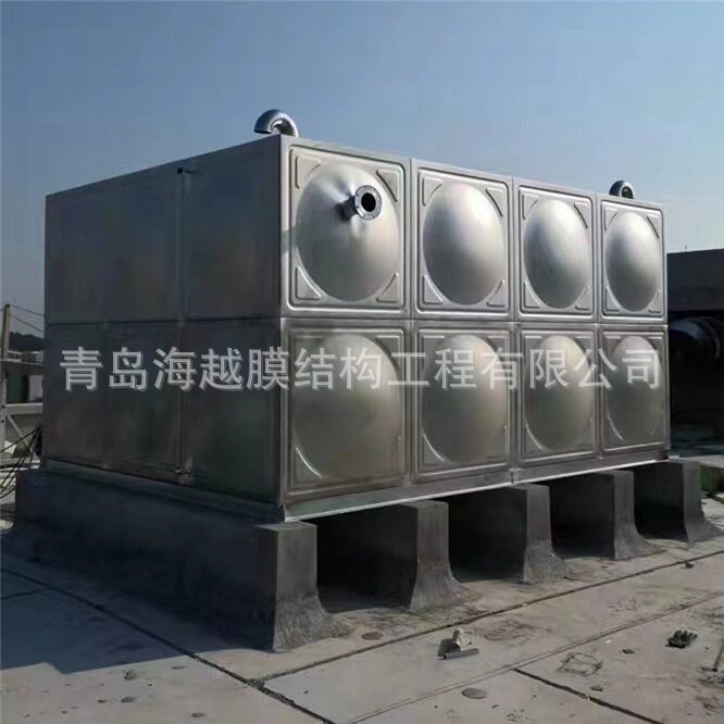Qingdao Haiyue 80 cubic stainless steel sterile water tank ordinary water tank combined stainless steel water tank