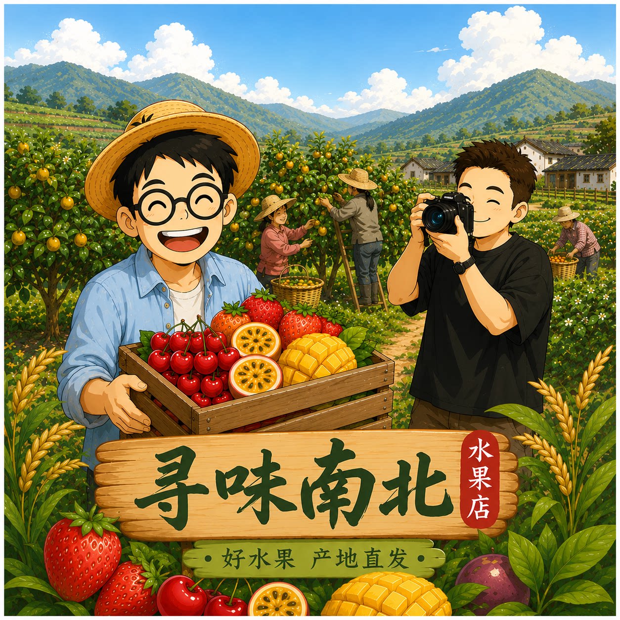 南腔北调水果店的LOGO