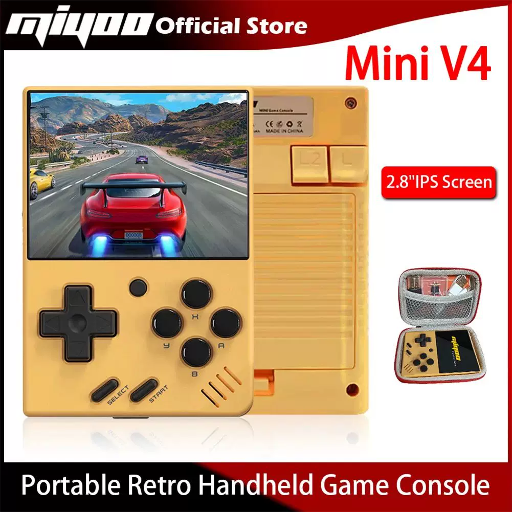Кармочная портативная ретро-ручная игровая консоль MIYOO MINI V4 2,8 дюйма