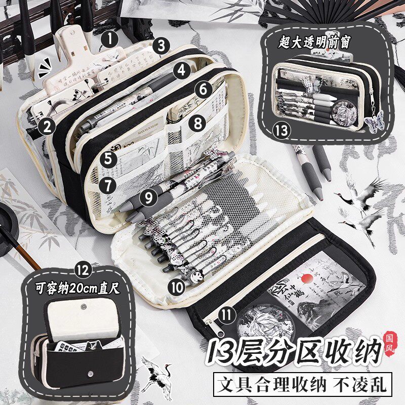 13层山茶花笔袋是否适合2026年的学生群体?