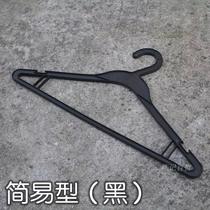 Disposable plastic hanger Dry cleaner special hanger Hotel hotel clothing store simple hanger Black white