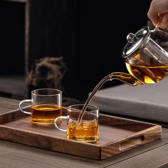 Thickened high-temperature-resistant glass teapot for tea household stainless steel filter liner tea maker Kung Fu teapot large capacity