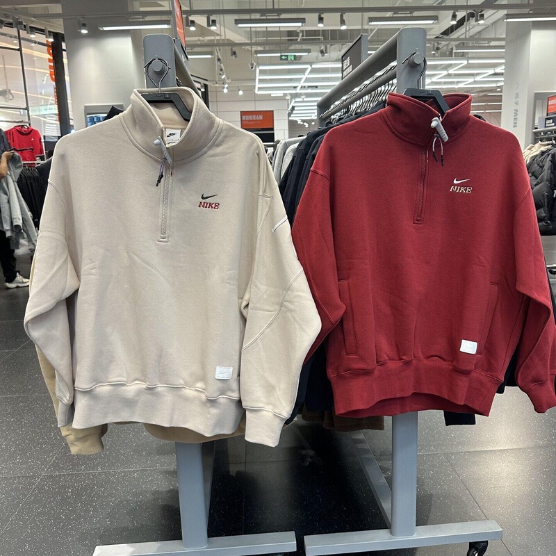 Nike Men's Year of the Horse Limited Edition Trendy Versatile Casual Half-Zip Stand Collar Long Sleeve Fleece Sweatshirt Iq3708 Nike Men's Year of the Horse Limited Edition Trendy Versatile Casual Half-Zip Stand Collar Long Sleeve Fleece Sweatshirt Iq3708