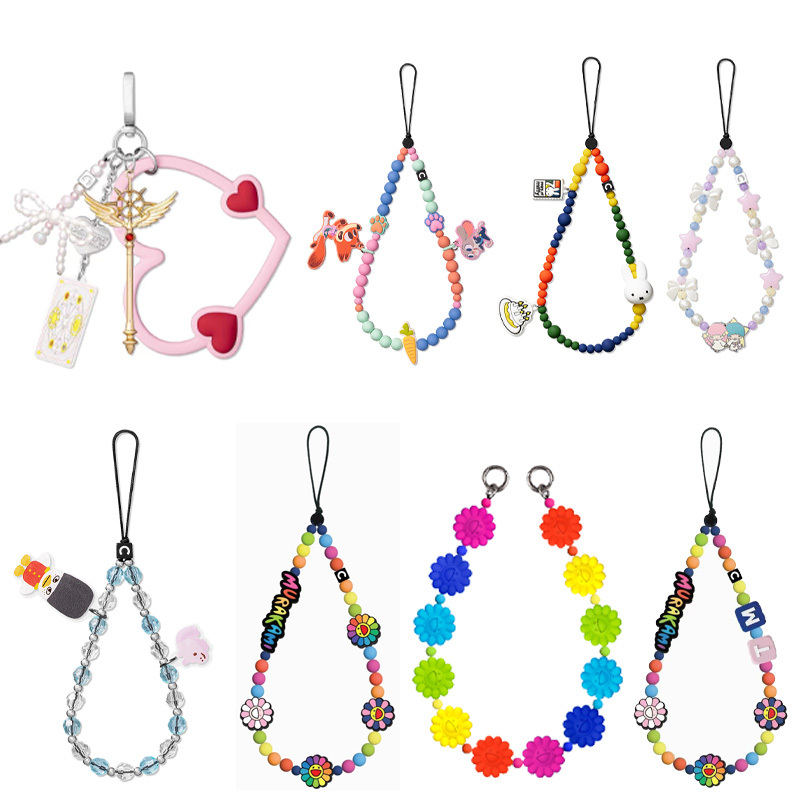 Cxxxxxxy Takashi Murakami/Miffy Rabbit/Nick/Twin Stars/Boy Group/Cardcaptor Bracelet Phone Charm