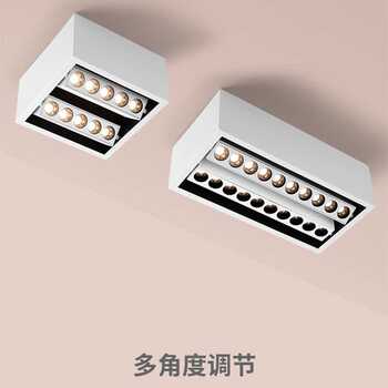 Surface-mounted no main light living room lighting minimalist no ceiling household bedroom downlight anti-glare adjustable angle surface-mounted spotlight