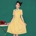 New sườn xám hàng ngày retro cô gái trẻ Trung Quốc cổ điển gió A-từ biến đổi chiếc váy phụ nữ 2020 mùa hè 