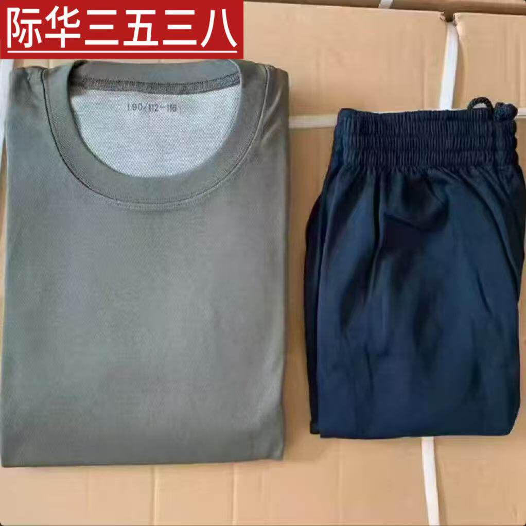 Jihua 3538 Fitness Training Clothes Set Summer Fitness Short Sleeve Top Fitness Clothes Sports Shorts T-shirt Men