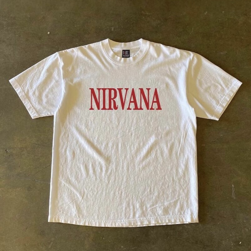 Jex Independent Nirvana Band Vintage Style Niche Hip-Hop Retro Short-Sleeve Unisex T-Shirt Trendy Jex Independent Nirvana Band Vintage Style Niche Hip-Hop Retro Short-Sleeve Unisex T-Shirt Trendy