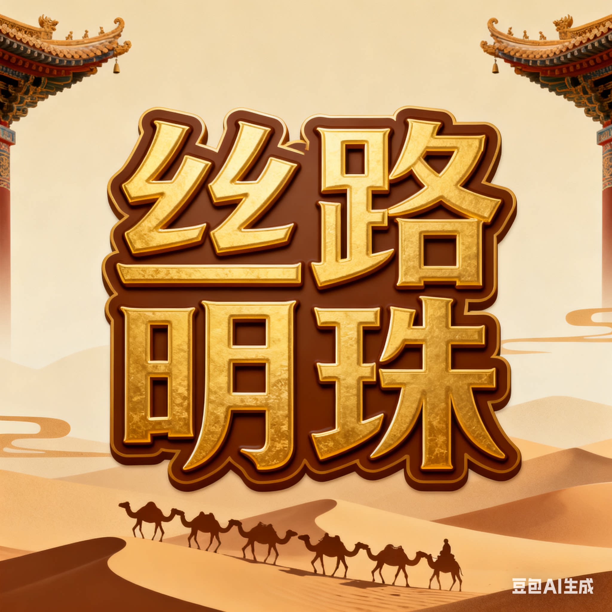 丝路明珠的LOGO
