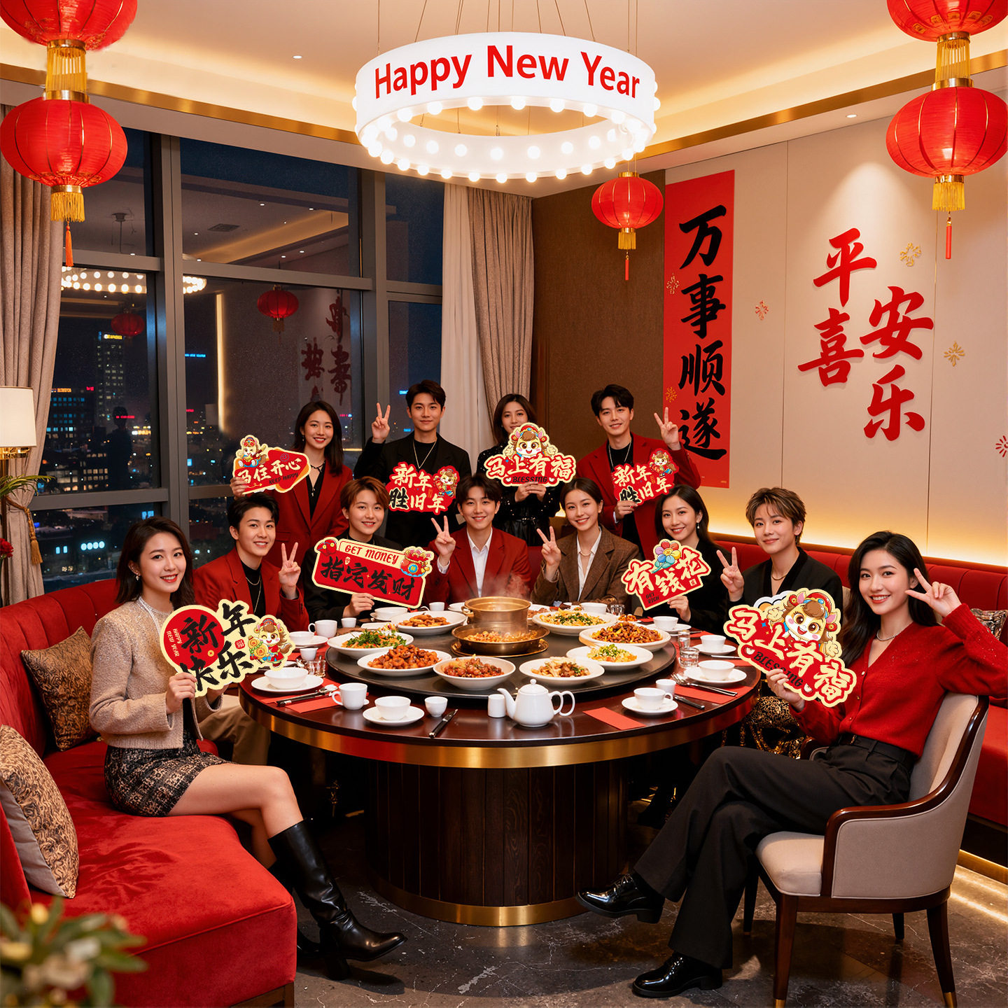 2026年春节商场年会布置,马年元素如何让现场氛围嗨起来?