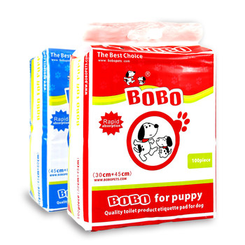Bobo dog diapers teddy 100 pieces absorbent pee pad diaper golden retriever large thickened deodorizing toilet diaper