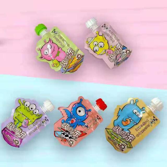 480g Wangwang Freeze-Dried Jelly Packets with Mixed Flavors, Transparent Bulk Jelly Snacks in Bags, Buy 5 Get One Free