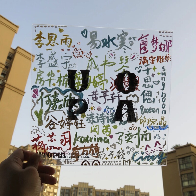 Transparent Acrylic Signature Board Student Collection Commemorative Board Creative Handmade DIY Graduation Season Gift for Friends Transparent Acrylic Signature Board Student Collection Commemorative Board Creative Handmade DIY Graduation Season Gift for Friends
