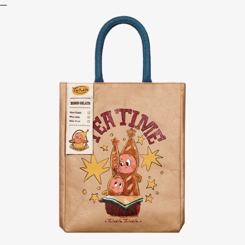 New Star-Themed Cute Dupont Paper Waterproof Tote Bag, Outing Miscellaneous Bag, Commuting Work Lunch Box Bag