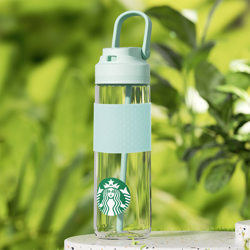 Starbucks Clear Mint Green Series Sports Cup 710ml-1 Piece