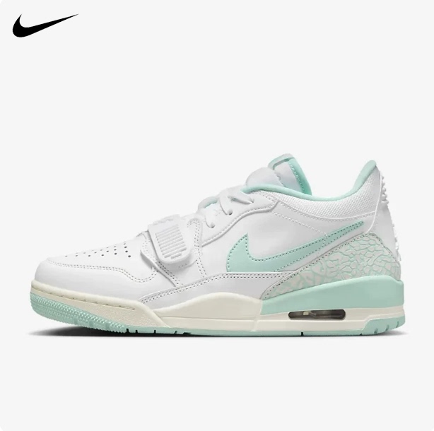 Nike Women's Shoes Air Jordan Legacy Aj312 Gray-Green Men's Shoes Low-Top Casual Sports Sneakers