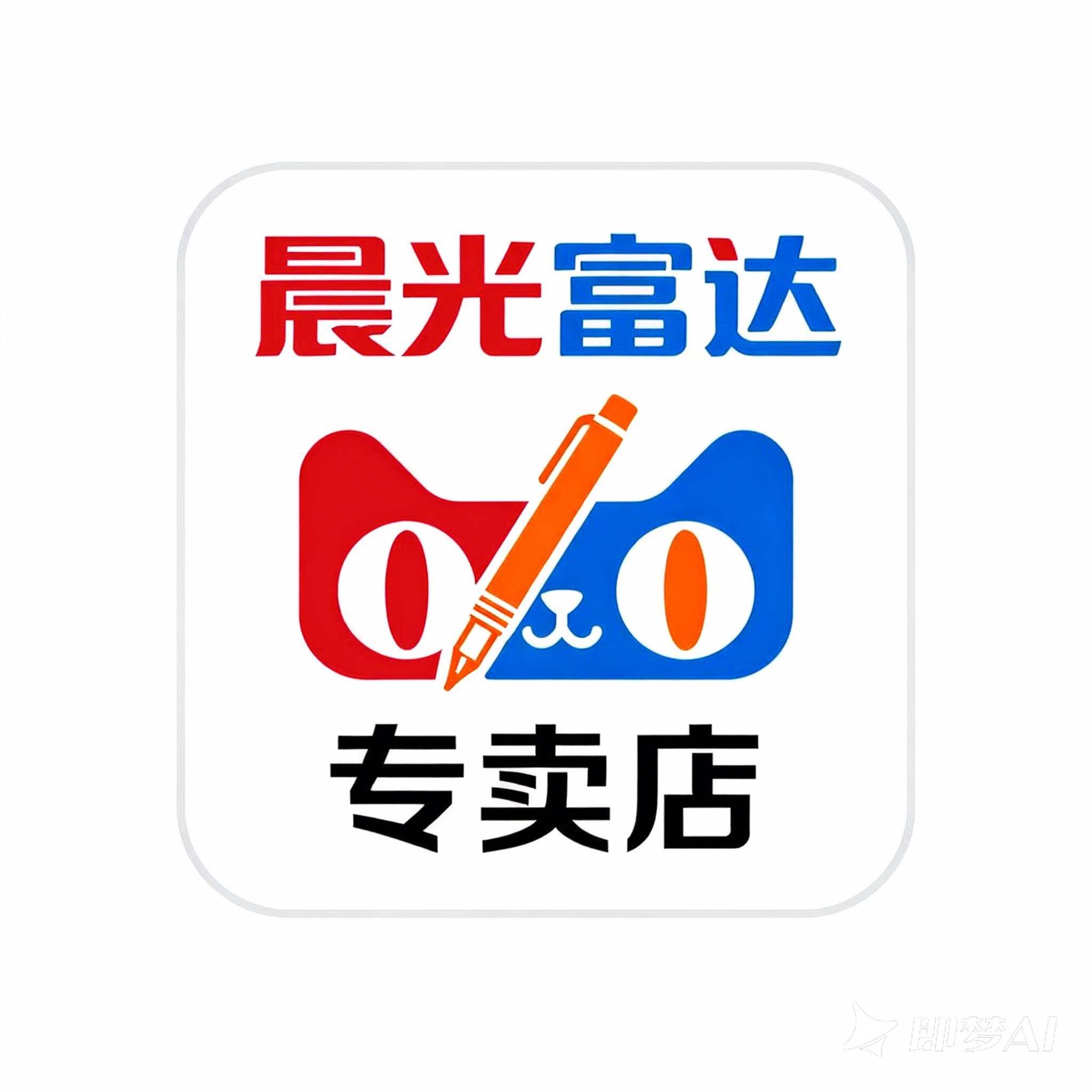 晨光富达专卖店的LOGO