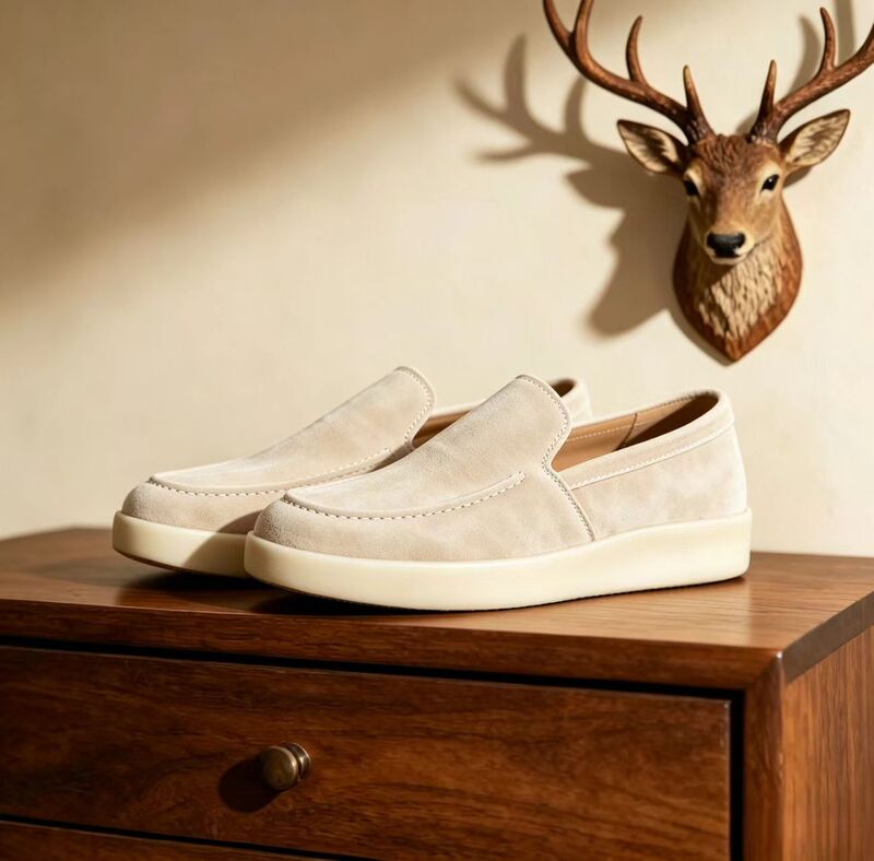 [Exclusive to He Xian'Er] Men's Casual Thick-Soled Height-Increasing White Sneakers