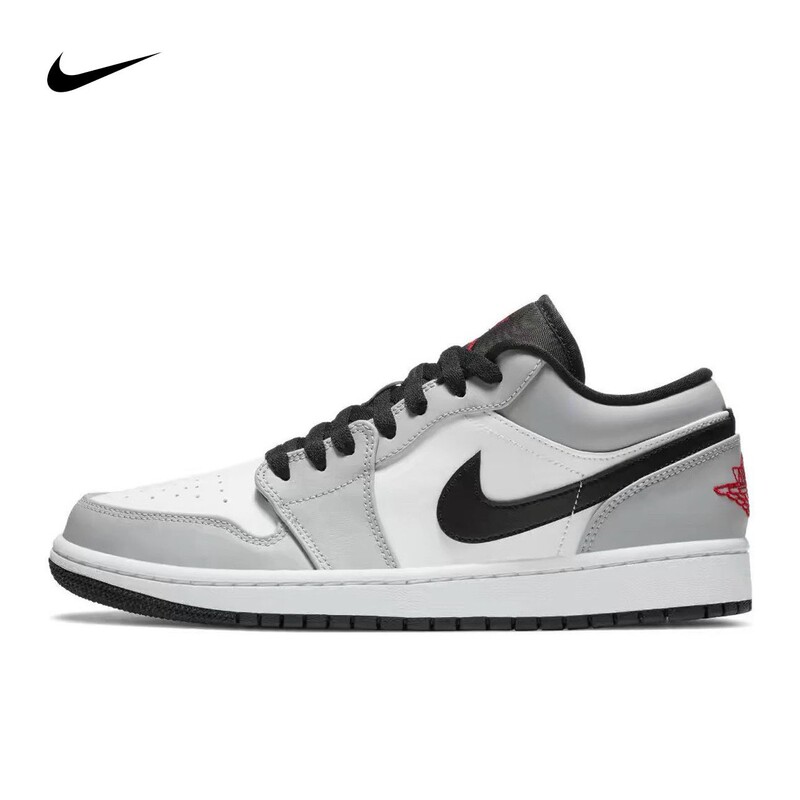 Nike Men's Shoes Air Jordan 1 Low Aj1 Smoke Gray Low-Top Women's Shoes Couple's Sports Casual Sneakers Nike Men's Shoes Air Jordan 1 Low Aj1 Smoke Gray Low-Top Women's Shoes Couple's Sports Casual Sneakers