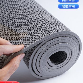 S-shaped hollow pvc anti-slip floor mat with bottom