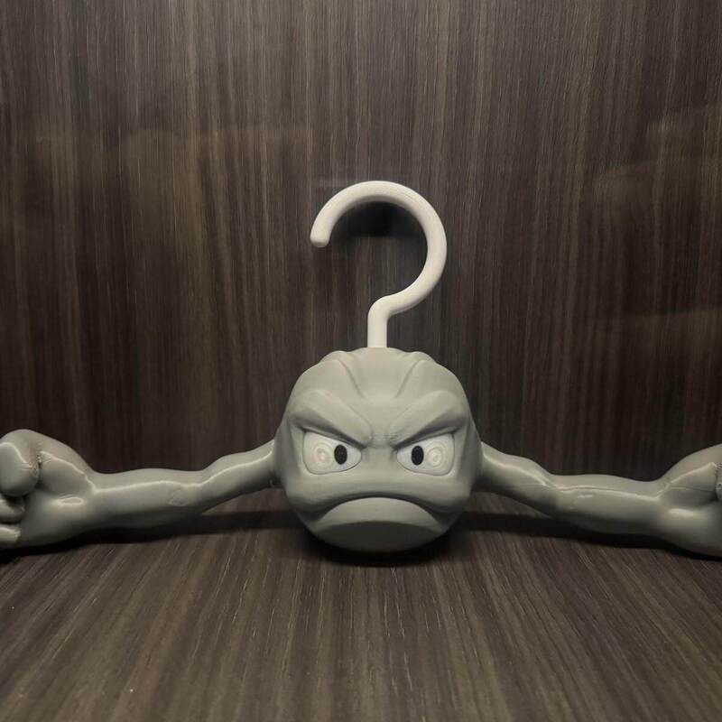 Creative Pokémon Geodude Clothes Hanger Trendy Fashion Hanger 3D Printed Non-Slip Hanger Creative Pokémon Geodude Clothes Hanger Trendy Fashion Hanger 3D Printed Non-Slip Hanger