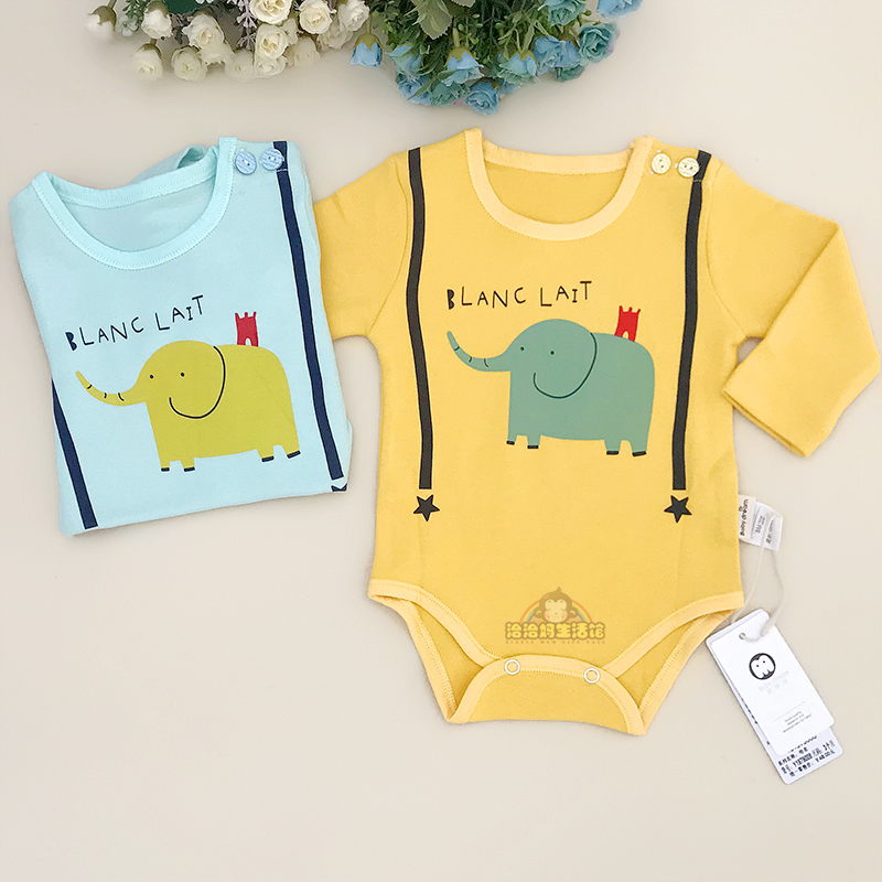 Special offer new baby wrap clothes spring and autumn newborn long-sleeved triangle romper romper for men and women baby jumpsuit