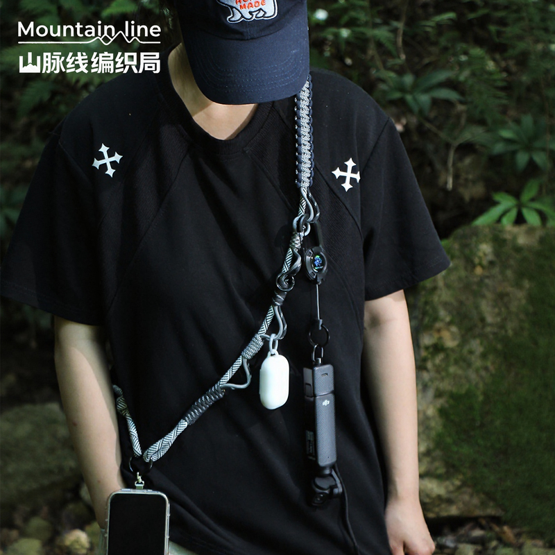 Original Outdoor Multifunctional Phone Lanyard, Crossbody Wearable, Can Be Used as a Backpack, Dji Pocket 3 Paracord Braided Anti-Loss Lanyard Original Outdoor Multifunctional Phone Lanyard, Crossbody Wearable, Can Be Used as a Backpack, Dji Pocket 3 Paracord Braided Anti-Loss Lanyard