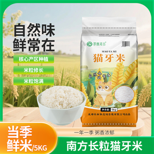 【五斤】清甜爽口长粒香猫牙大米