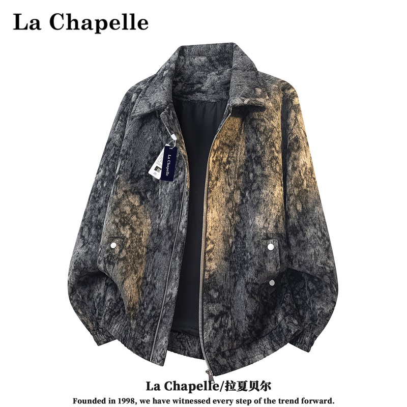La Chapelle Trendy Brand Autumn New Old Money Style Leopard Print Wool Jacket Men's Loose Plus-Size Casual Coat La Chapelle Trendy Brand Autumn New Old Money Style Leopard Print Wool Jacket Men's Loose Plus-Size Casual Coat