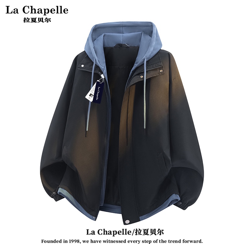 La Chapelle New Autumn and Winter American-Style Fake Two-Piece Hooded Jacket for Men, Windproof, Waterproof, Versatile Couple Style Trendy Coat La Chapelle New Autumn and Winter American-Style Fake Two-Piece Hooded Jacket for Men, Windproof, Waterproof, Versatile Couple Style Trendy Coat