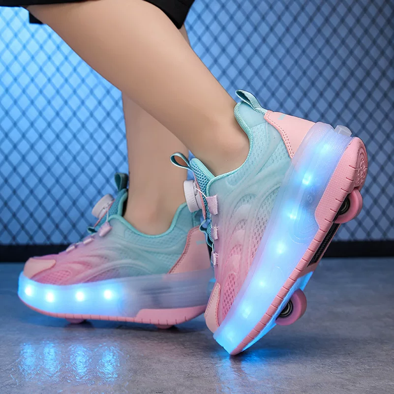 Детские роликовые коньки Heelys с четырьмя колесами, взрослые роликовые коньки
