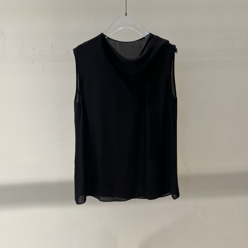 Ariose 2026 Summer New Style Sleeveless Casual Black Shirt Top for Women Br502243 Ariose 2026 Summer New Style Sleeveless Casual Black Shirt Top for Women Br502243