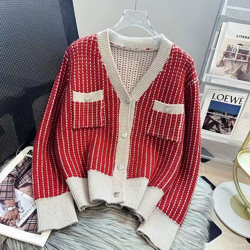 Heart Button Thick Cardigan