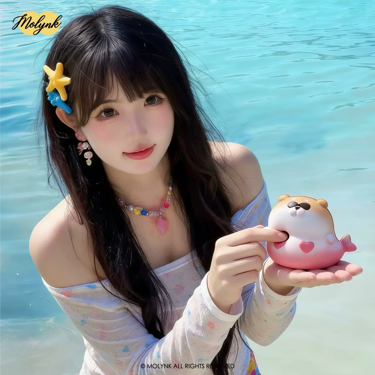 MOLYNK Moni Pinch Ledo Wangdog Summer Leisure Plan Super Soft Slow Rebound Blind Box Trendy Play Decompression Mo Lin