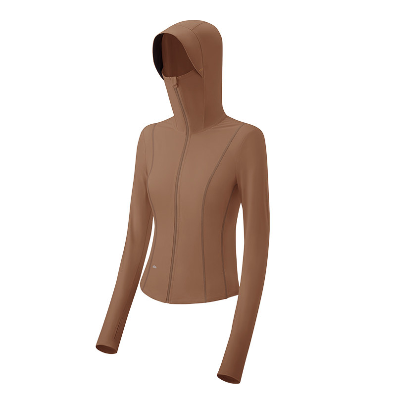 蕉下防晒衣修身运动外套女款收腰显瘦冰丝凉感透气连帽防晒服