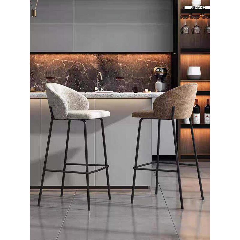 Scandinavian Bar Chair, Modern Simple Home Chair with Backrest, Personalized Bar Chair, High Chair, Front Desk Chair, Wine Chair Scandinavian Bar Chair, Modern Simple Home Chair with Backrest, Personalized Bar Chair, High Chair, Front Desk Chair, Wine Chair