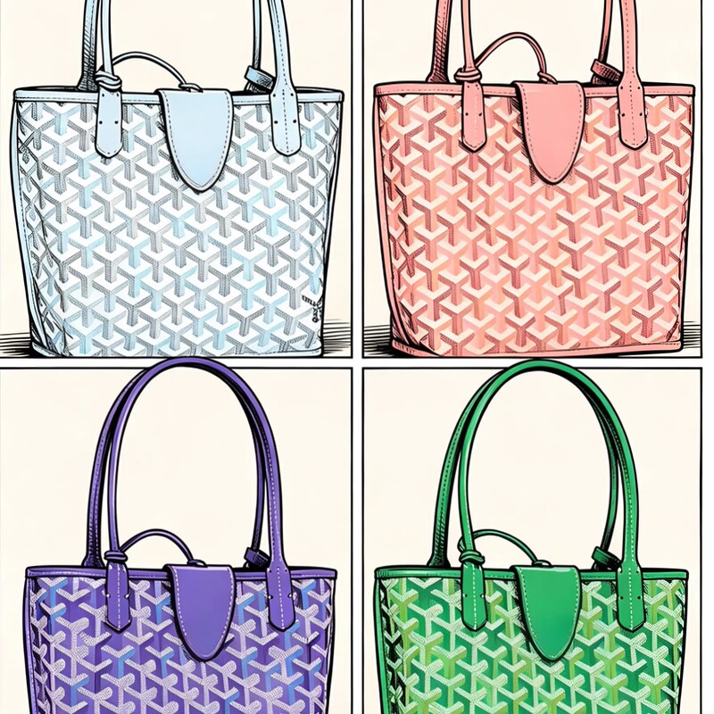 Mini Double-Sided Tote Handbag Commuter Bag Hand-Held Shopping Bag 2026 Four-Season Colorful Series Dog Tooth Home