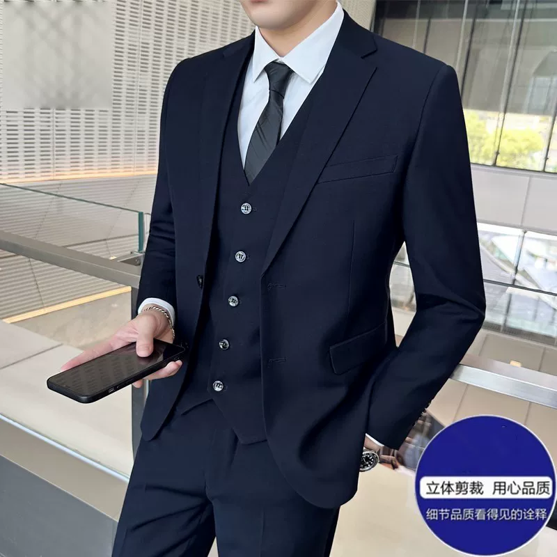 JZZAM Set, classic suit jacket, dress, shirt, tie, Korean style