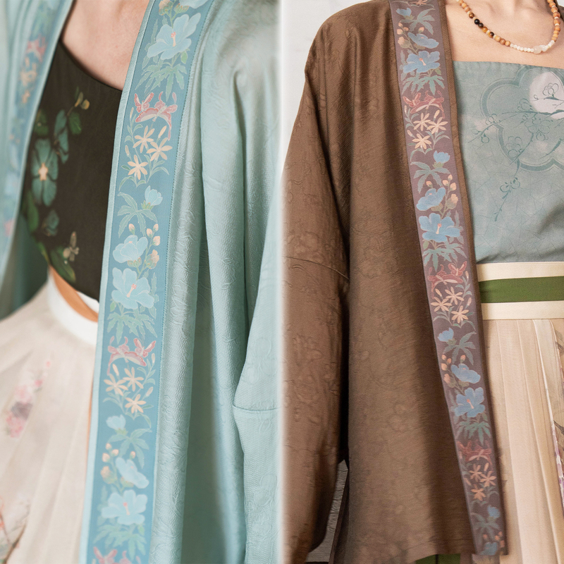 Cornus Hanfu|Yuzi Shuguai (Hollyhock) Flying Sleeve Shirt Tencel Hanfu for Daily Wear Cornus Hanfu|Yuzi Shuguai (Hollyhock) Flying Sleeve Shirt Tencel Hanfu for Daily Wear