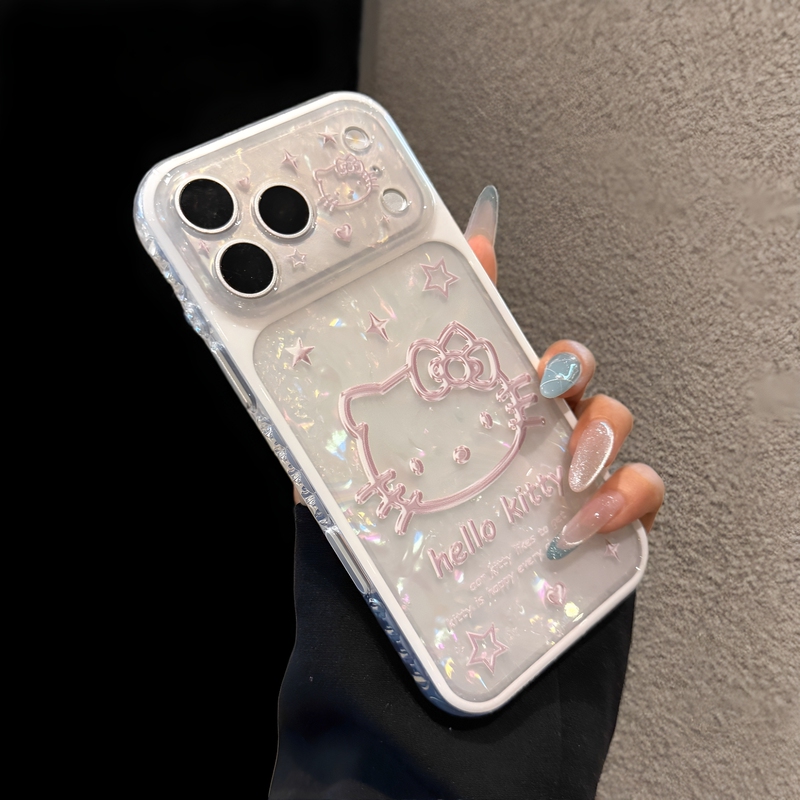 Suitable for Apple iPhone 18 Pro Max Phone Case, Big-Headed Cat ins Super Popular 17 Pro Internet Celebrity Female Cartoon Cute Unique 16 Pm Very Good-Looking High-End Niche 15 Creative Personality Anti-Drop Trendy