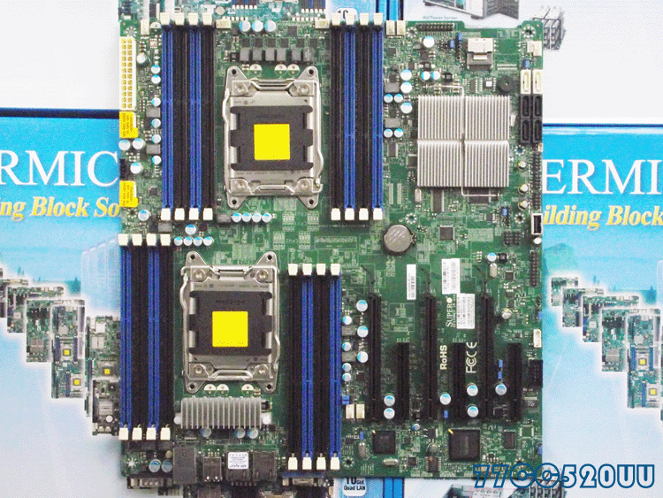 Ultra Micro Dual Dual Gigabit Server Motherboard X9DRi-F C602 LGA2011 Rectangular Radiator